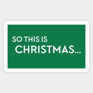 So this is Christmas... Sticker